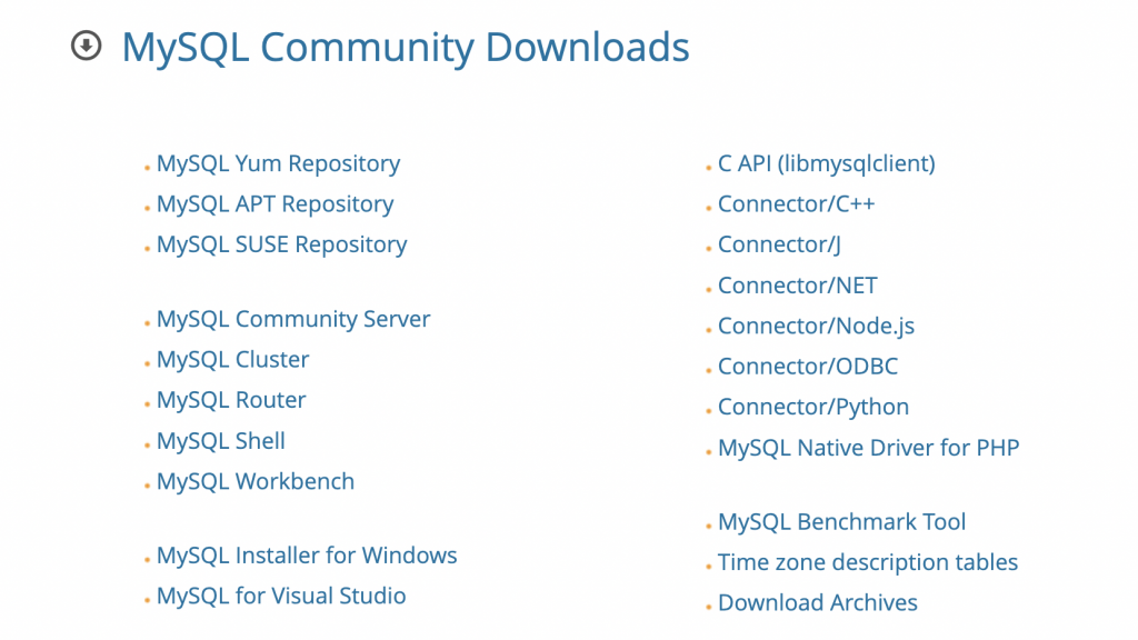MySQL Download